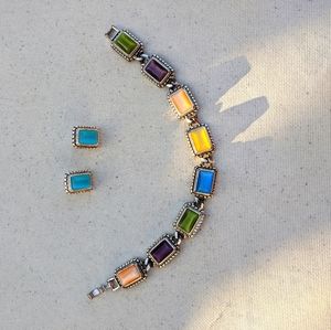 Lia Sophia bracelet and earring set